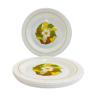5 assiette Arcopal blanche motif floral années 70-retro-cuisine