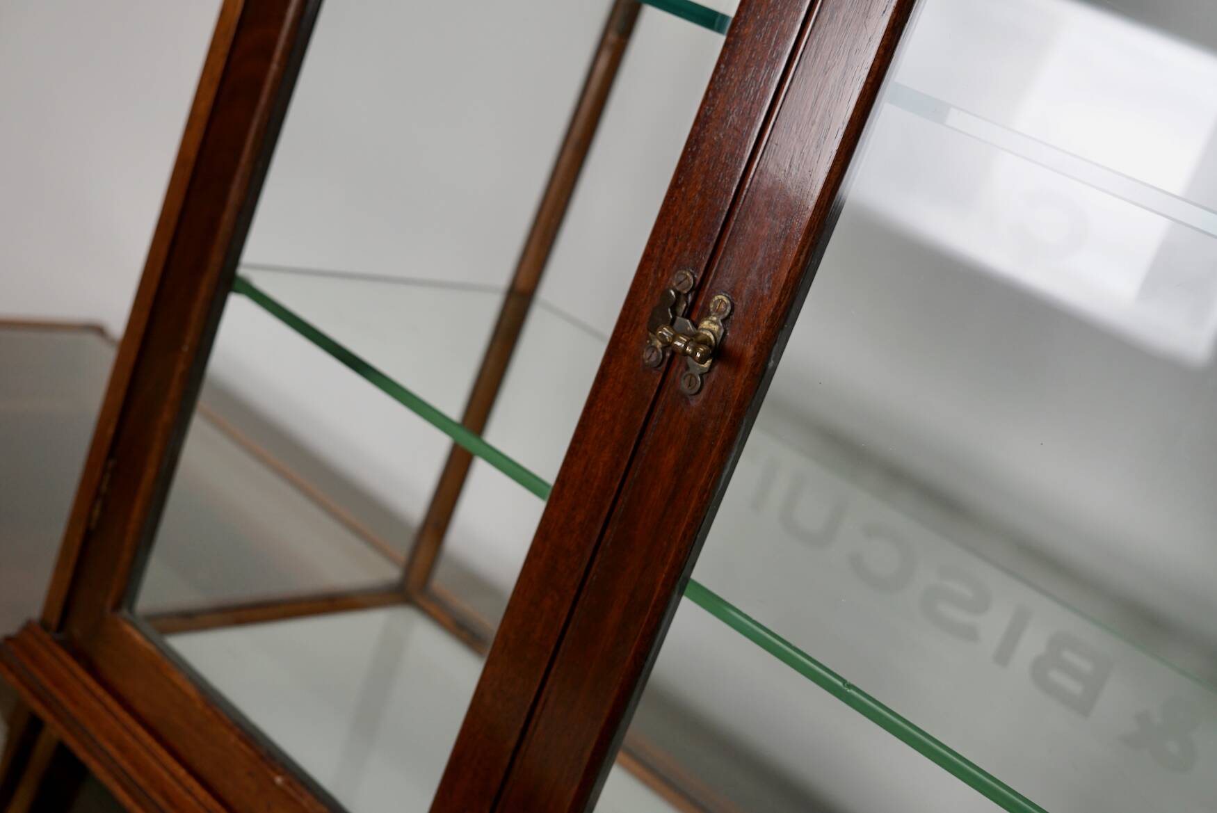 Mahogany Counter Top Cake & Biscuits Shop Display Cabinet, circa 1900
