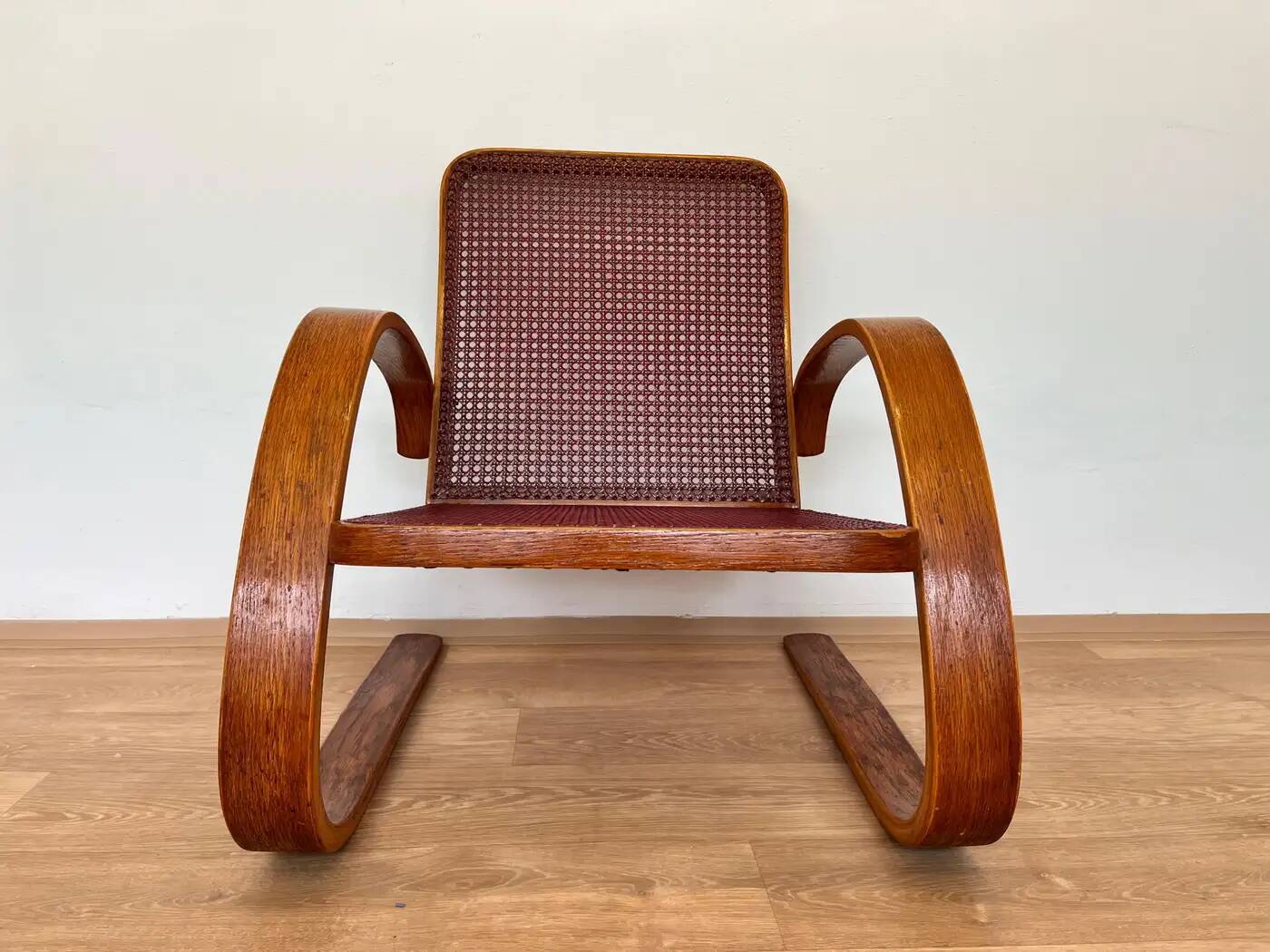 Fauteuil très rare de Miroslav Navrátil pour Zdeněk Plesník - années 1940