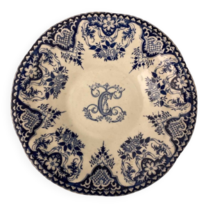 Gien coupe ancienne monogramme