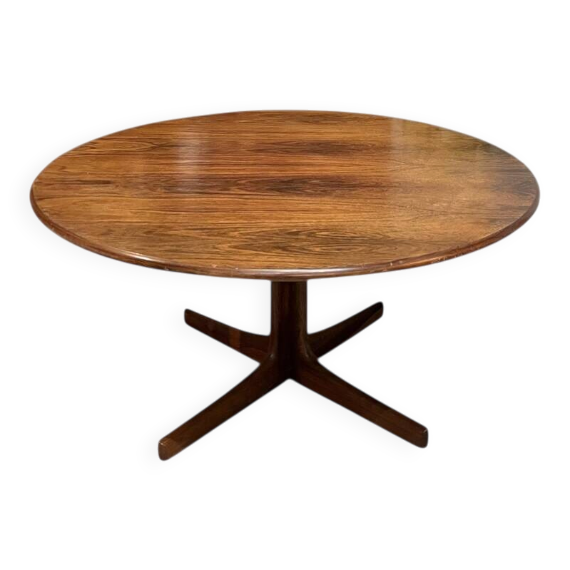 Round coffee table in rosewood by Karl-Erik Ekselius, 1960.