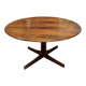 Table basse ronde en palissandre de Karl-Erik Ekselius, 1960