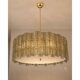 Contemporary- Modern Smoked-Fumè "Tropical" Chandelier Murano Glass by Simo