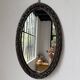 Miroir brutaliste ovale « chaine » 1950