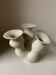 Organic-shaped vase in pyritic stoneware.