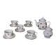 Tea Service WHAT'S VINCENT – White Porcelain & Gold Dots – 12 pieces