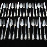 Housewife in silver metal 37 pieces