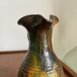 Glazed ceramic pitcher signed Fernand Baudat, 1960s