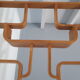 Trellis dyed blond wood by Ludvík Volak vintage 1960
