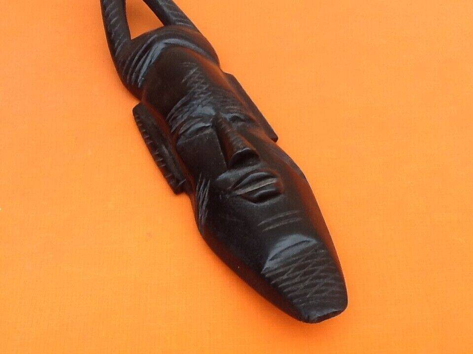 Hanging mask African face Ebony wood
