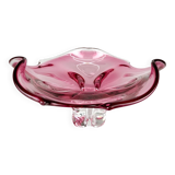 Art Glass Bowl by designer Josef Hospodka for Chribska Glassworks, 1960's