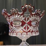 Red crystal fruit bowl