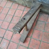 Paire de bancs en bois