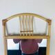 Miroir rotin avec tablette vintage années 60