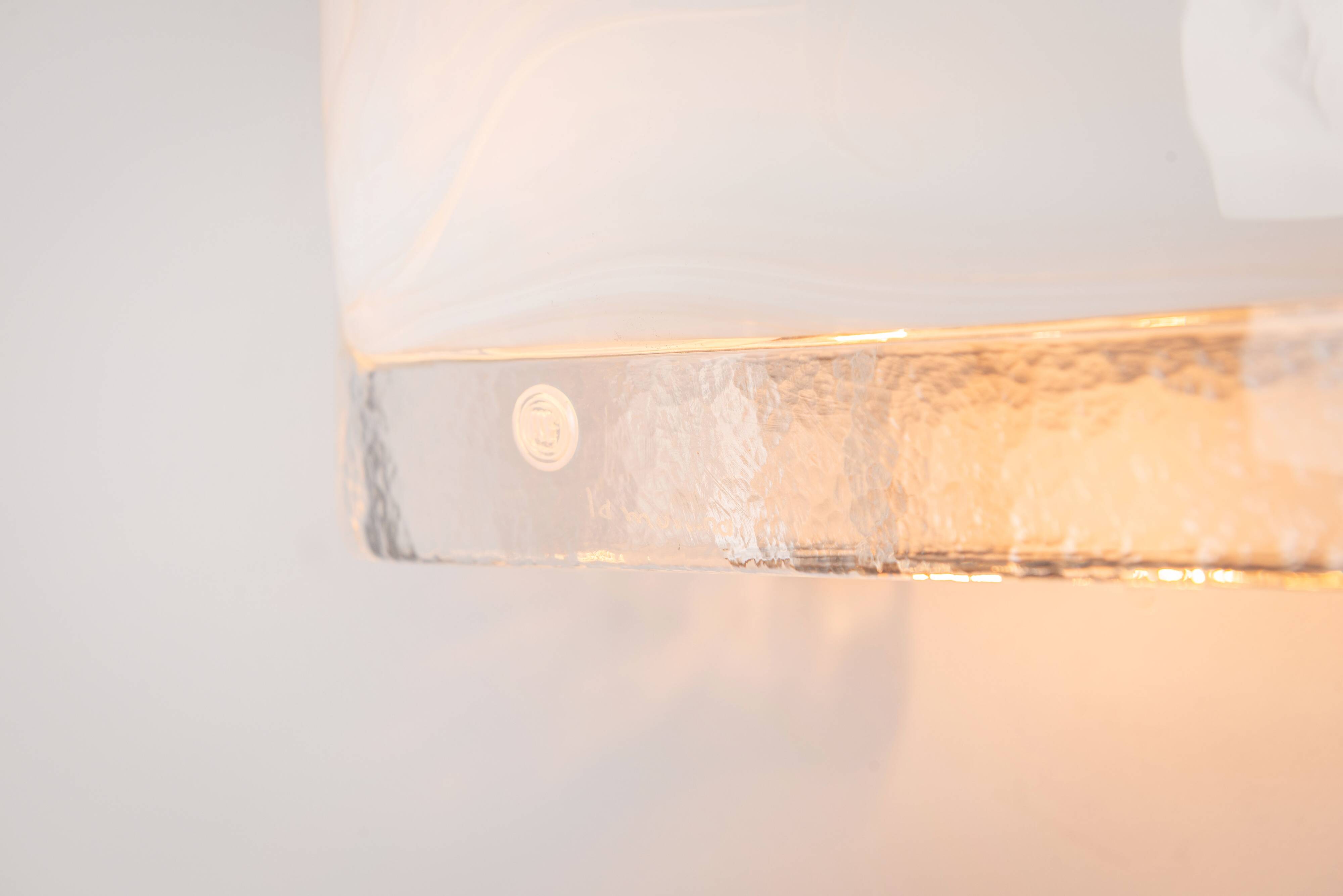 Set of three La Murrina wall lamps in Murano glass
