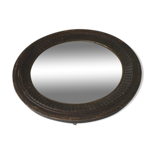 ancien miroir ovale