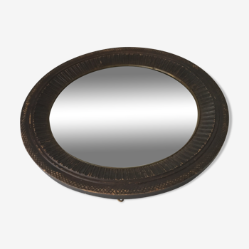 Old oval mirror