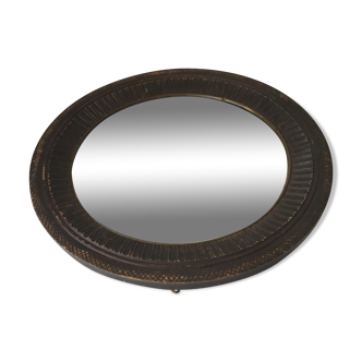 Old oval mirror