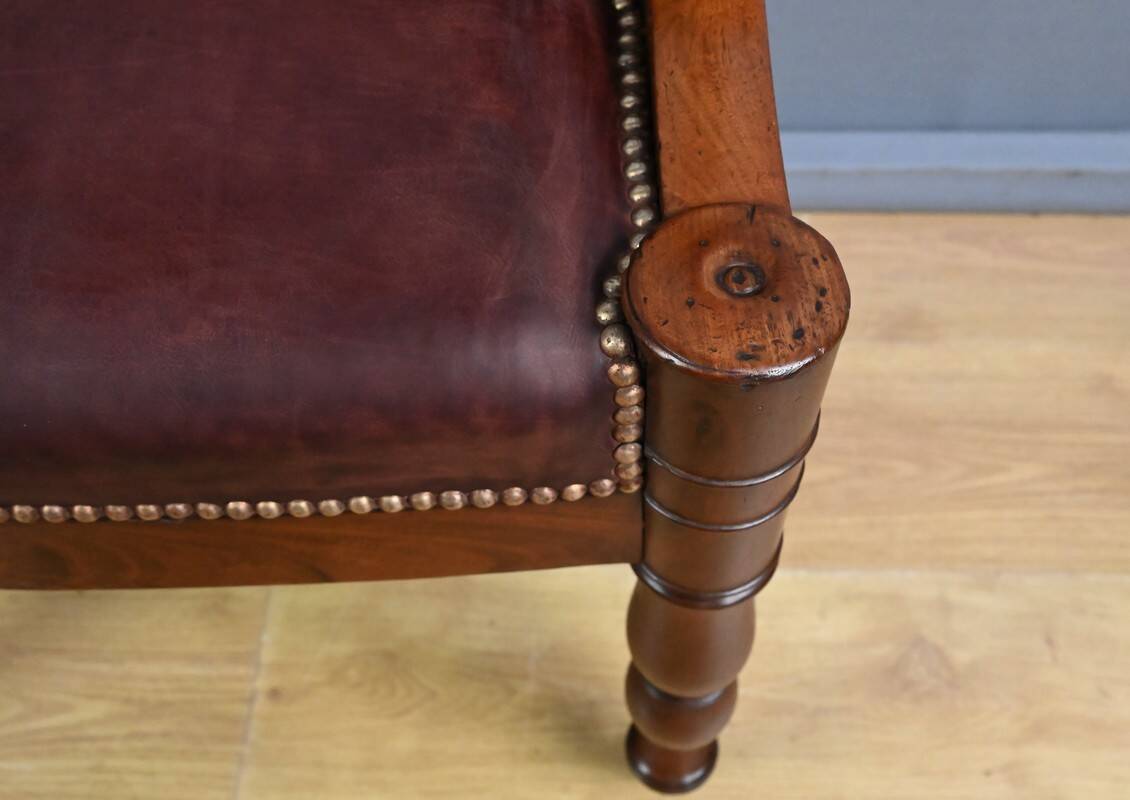 Mahogany office chair, Restoration period – early 19th century