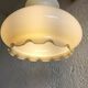 Vintage White Glass Pendant Lamp: Mid-Century Modern Kitchen Lighting