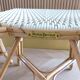 Pair of Parisian bistro chairs from Maison Louis Drucker in light Manila rattan.
