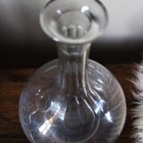 Glass carafe Round neck fluted belly