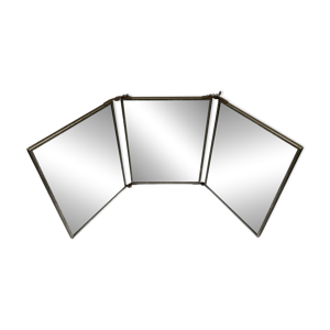 Miroir triptyque de barbier - circa