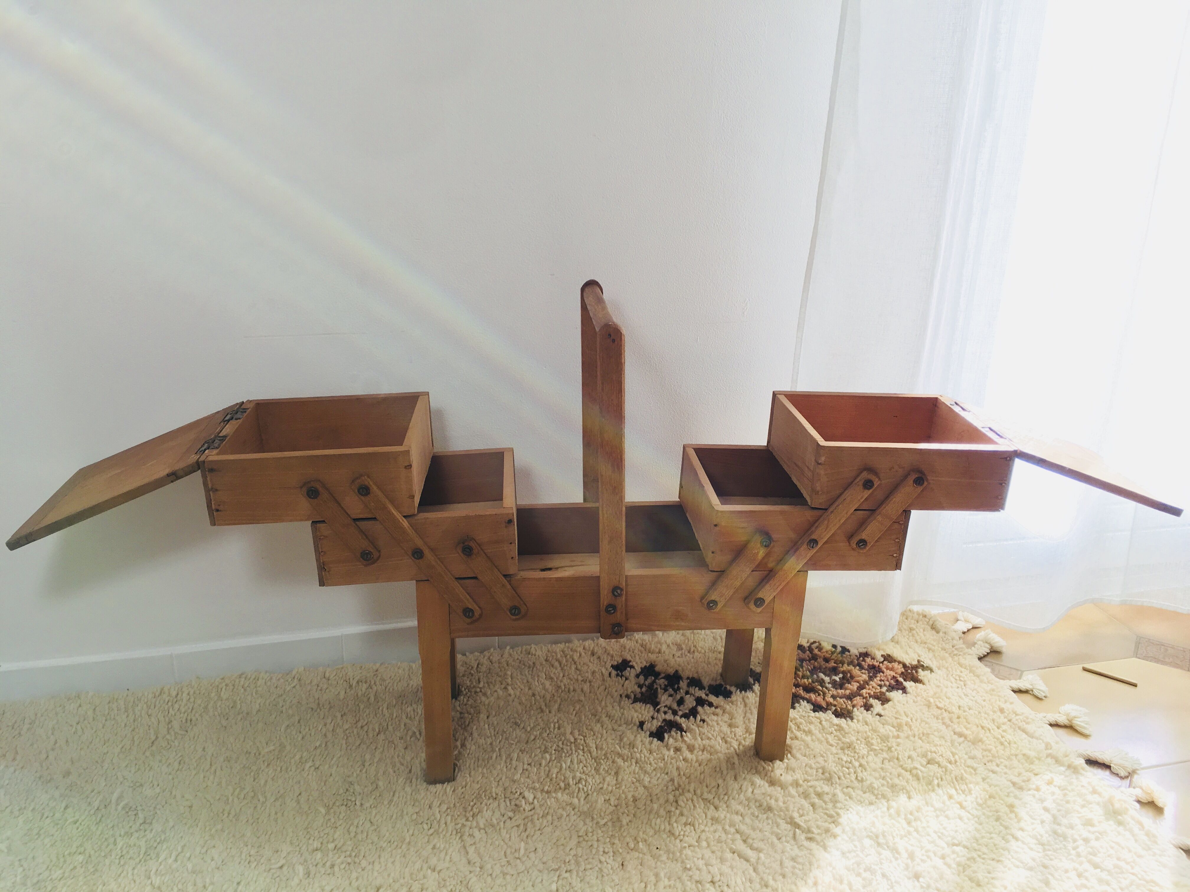 Vintage sewing basket