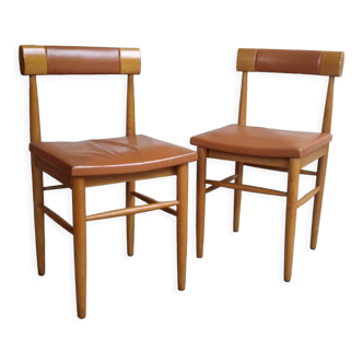Pair of vintage scandinavian chairs 1970