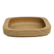 Solid wood bowl/plateau – vintage Scandinavian design – Sweden