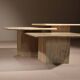 Nesting Table Set in Travertine | Italy 1970s