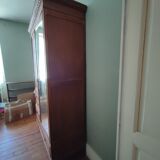 Vintage wardrobe with ice linen and wardrobe