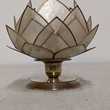 Mother-of-pearl lotus flower bedside or mood lamp