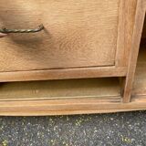 Renovated vintage Art Deco Parisian buffet in wood, 1940, 144cm.