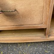 Renovated vintage Art Deco Parisian buffet in wood, 1940, 144cm.