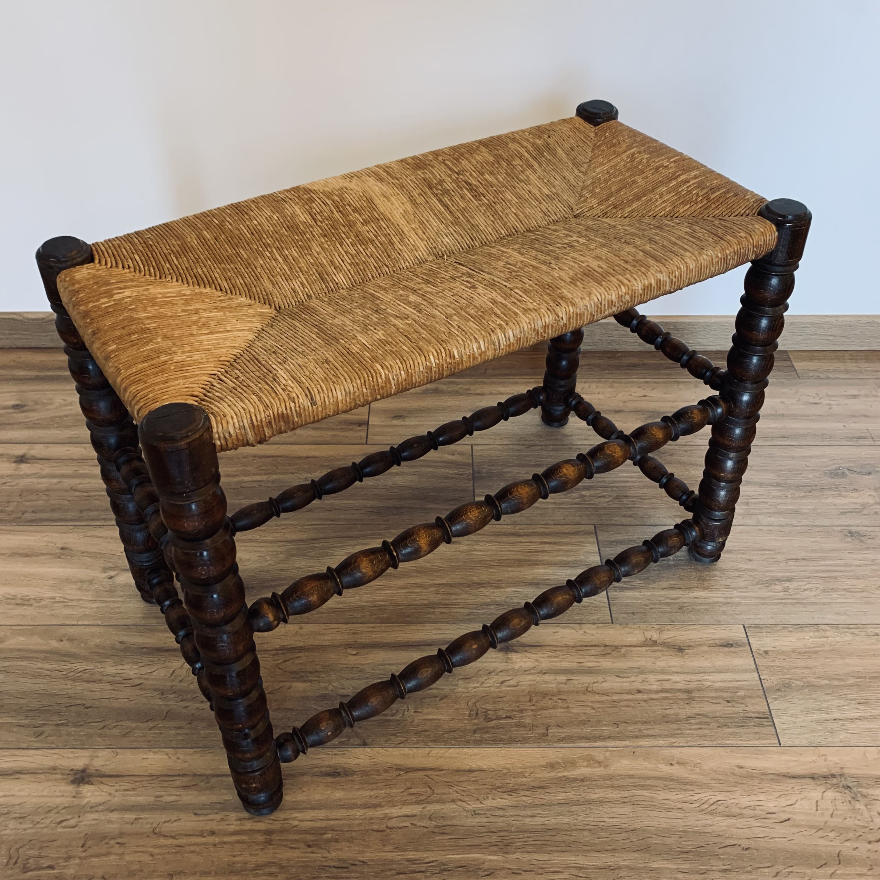 Mulched bench - turned wood