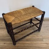 Mulched bench - turned wood