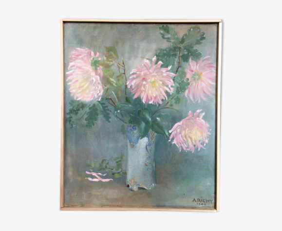 Tableau sur toile chrysanthèmes
