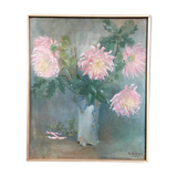 Painting on canvas Chrysanthemums