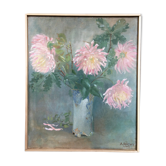 Painting on canvas Chrysanthemums