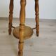 Tabouret tripode sellette en bois Vintage