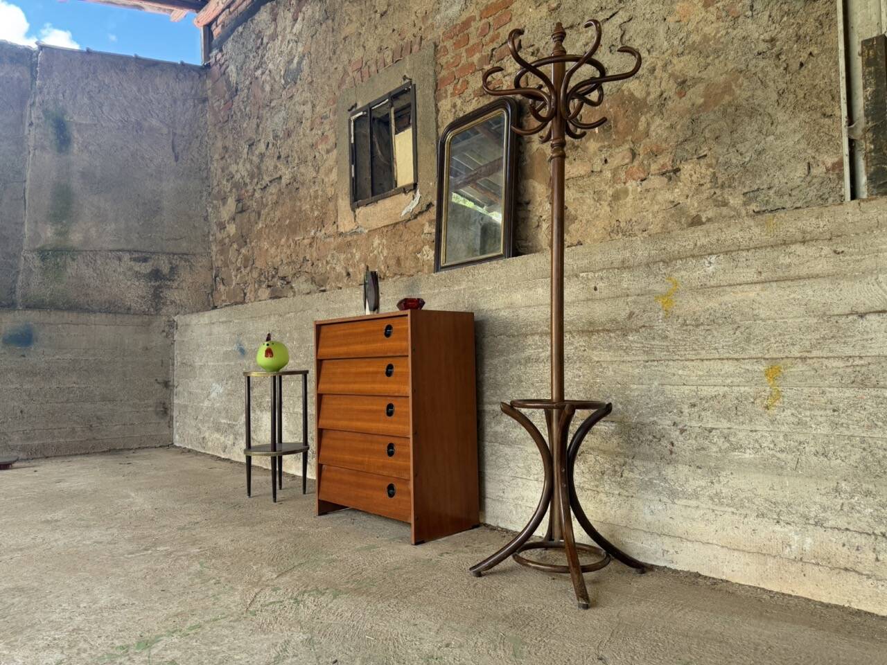 Vintage teak shoe cabinet – 1960s