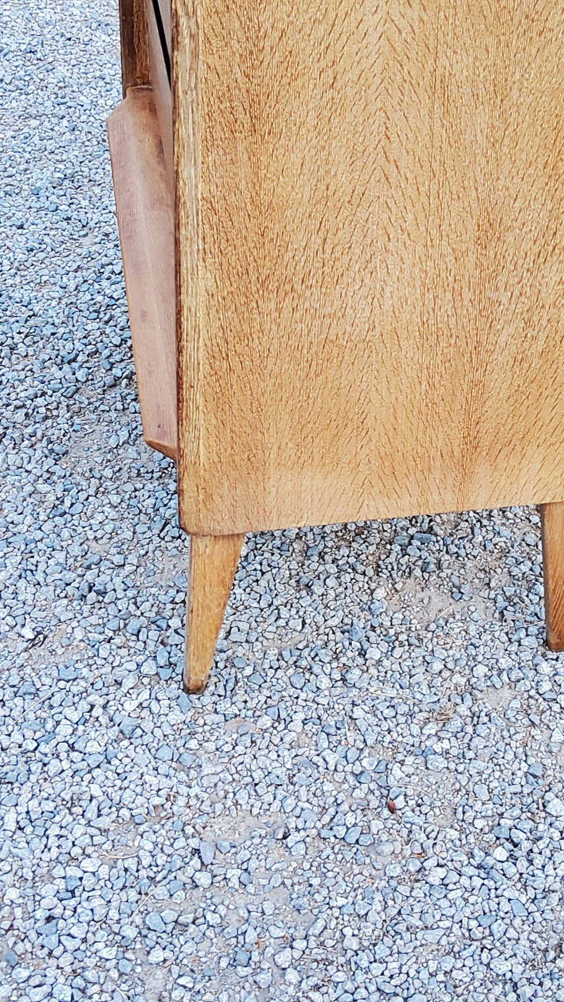 Vintage Gérard Guermonprez chest of drawers with 3 compass feet from the 50s
