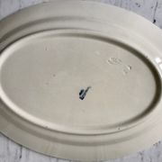 Oval flat terre de fer longchamp model "asti" late nineteenth