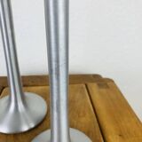 Pair of aluminium candle holders Kagla by Carl Ojerstam for Ikea