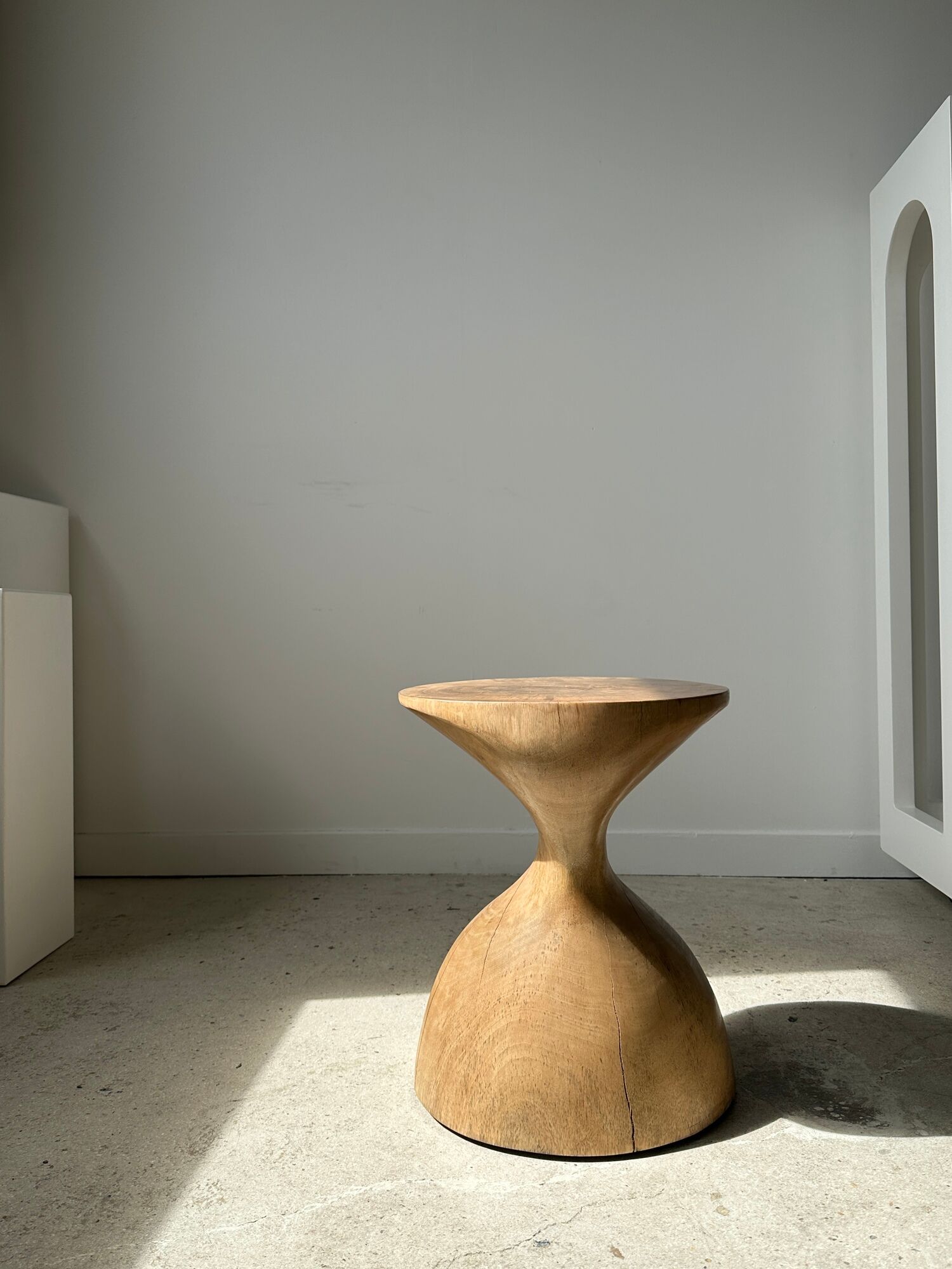 Solid wood sofa end