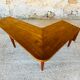 Vintage Scandinavian boomerang coffee table with folding extensions by Samcom, 1960