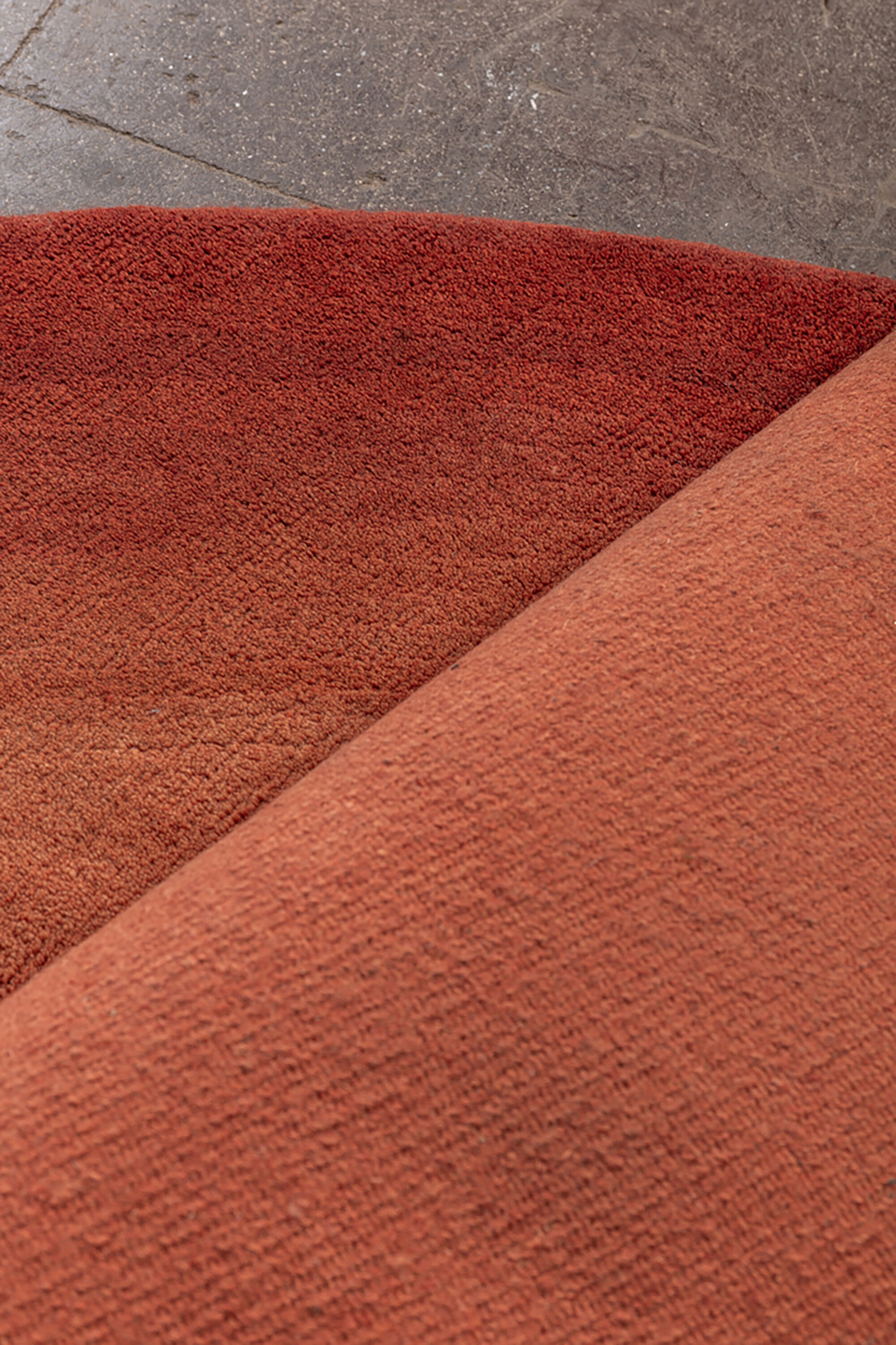 Round wool carpet, 1970s, Denmark