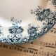 Old plate - white and blue floral decoration