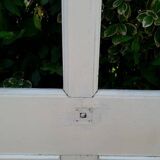 Old glazed door 211.5x105.5cm and its entrance door frame.